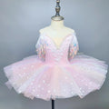 Rainbow Color Sequined Ballet Performance Tutu Skirts for Girls childrensterritory
