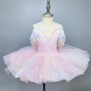 Rainbow Color Sequined Ballet Performance Tutu Skirts for Girls childrensterritory
