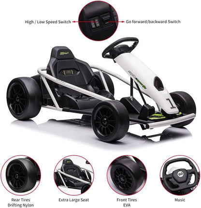 Kids 4 Wheel Ride on Car w/ Clutch &amp;amp; Hand Brake