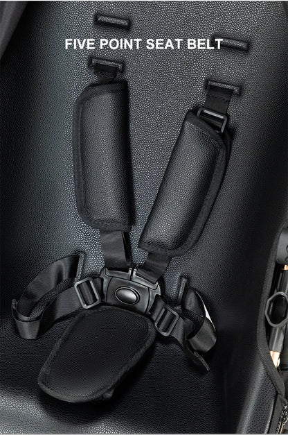 Luxury 3 IN 1 PU Leather 360-Degree Rotating Baby Stroller childrensterritory