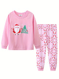 Cartoon Print Long Sleeves Kids Autumn Clothing Set childrensterritory
