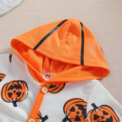 Baby Unisex Casual Hooded Rompers