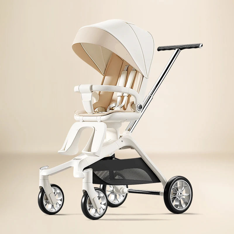 High View Portable Travel Stroller for Babies With 360°Swivel Seat