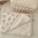 Floral Print Muslin Cotton Winter Ins Baby Blankets childrensterritory