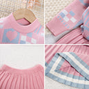 Girls' Long-Sleeved Warm Winter Dresses childrensterritory