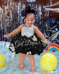 Sleeveless Flower Design Birthday Party Dresses childrensterritory
