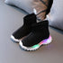 Kids Knitted Soft Sole LED Luminous Sneakers for Boys and Girls childrensterritory