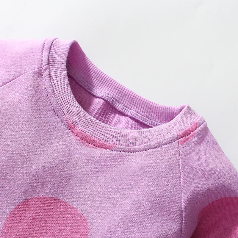 Girls Long Sleeves Bees Cartoon Print Casual Dresses childrensterritory
