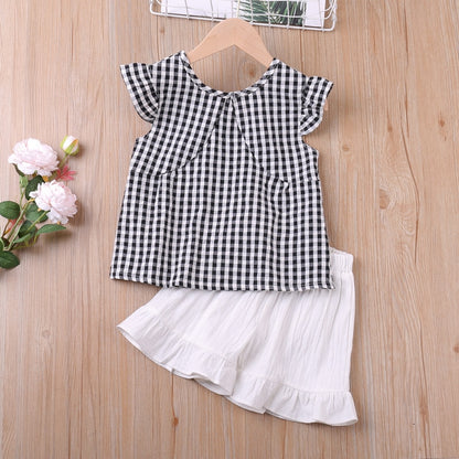 Kids Girls 2 Piece Trendy Summer Clothing Sets childrensterritory