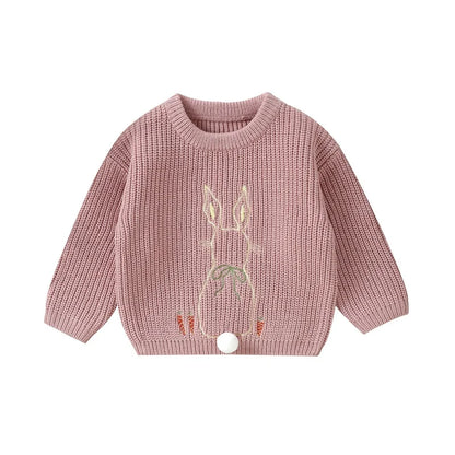 Toddler Girl Boy Casual Knitting Pullover for Easter