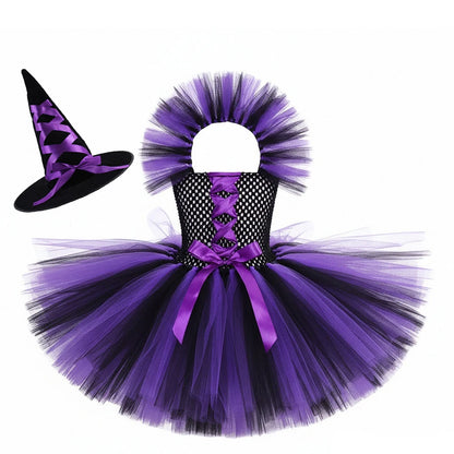 Kids Girls Carnival Vestidos Clothing Set Bag Hat for Halloween