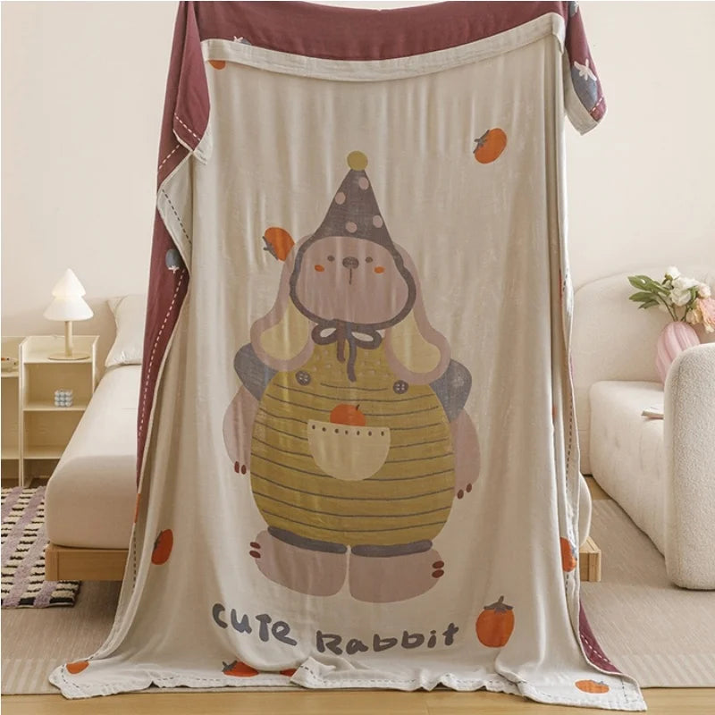 Kids’ Cartoon Print Soft Bedding Blanket