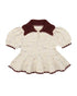 Retro Countryside Style Girls Knitted Cardigan Half Skirt Set childrensterritory