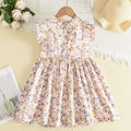 Kids Girls Floral Design Summer Princess Dresses childrensterritory
