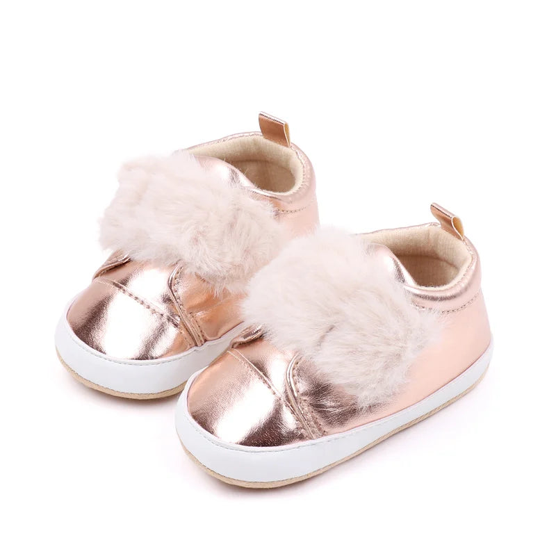 New Born Baby Blingbling Plushy Sneakers childrensterritory