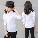Kids Girls Casual Style White Shirt For School childrensterritory