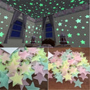 3D Stars Luminous Fluorescent Wall Stickers childrensterritory