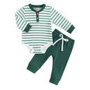 Ribbed Stripe Soft Cotton Romper Pants for Baby childrensterritory