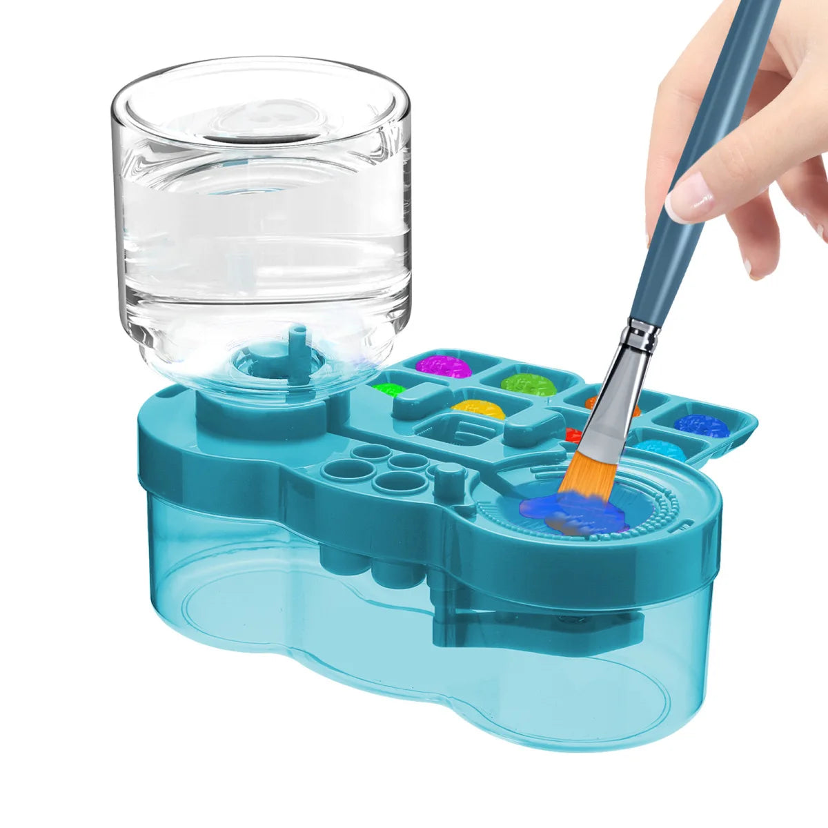 Automatic Paint Brush Cleaning Bucket Art Tools childrensterritory