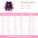 Girls Casual Printed Penguin Snowflakes Christmas Dress childrensterritory