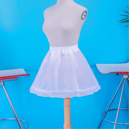 Kids Girls Lace Design 3 Hoops Underskirt for Dresses