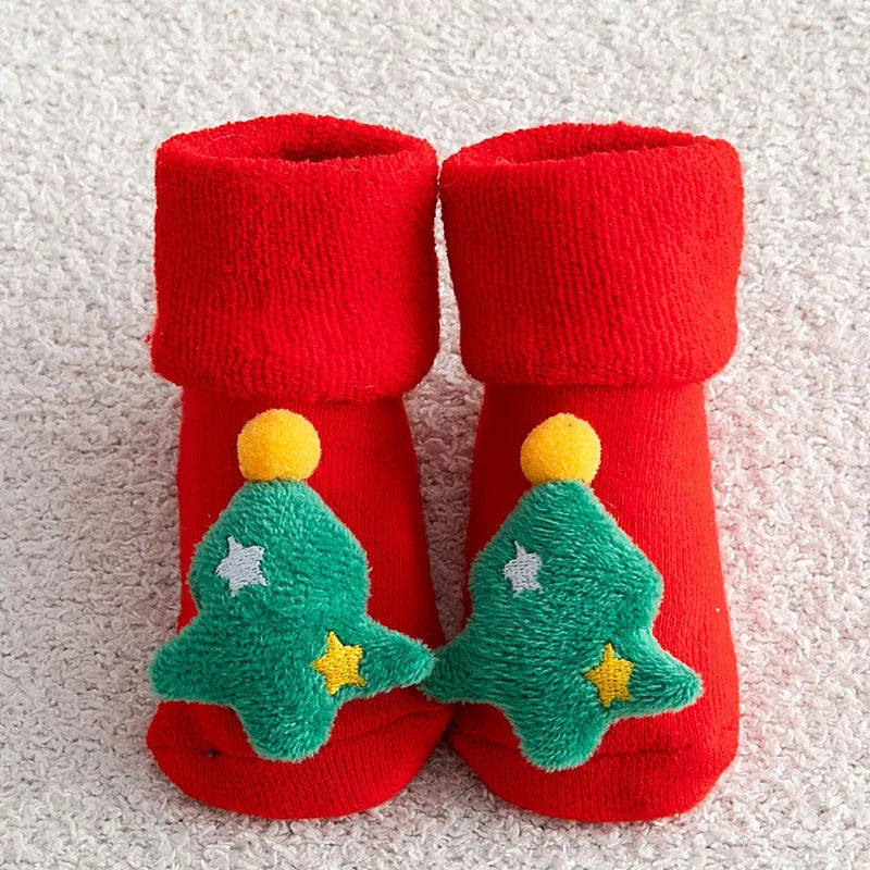 Baby Non-slip Printed Soft Christmas Socks childrensterritory
