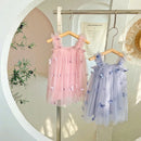 Baby Girl Butterfly Sequins Tulle Summer Sweet Outfits childrensterritory