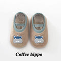 Cartoon Design Floor Shoes with Rubber Sole for Baby childrensterritory