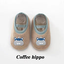 Cartoon Design Floor Shoes with Rubber Sole for Baby childrensterritory