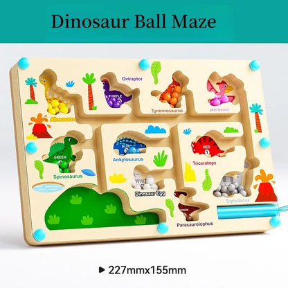 Magnetic Maze Toy for Kids with Digital Beads