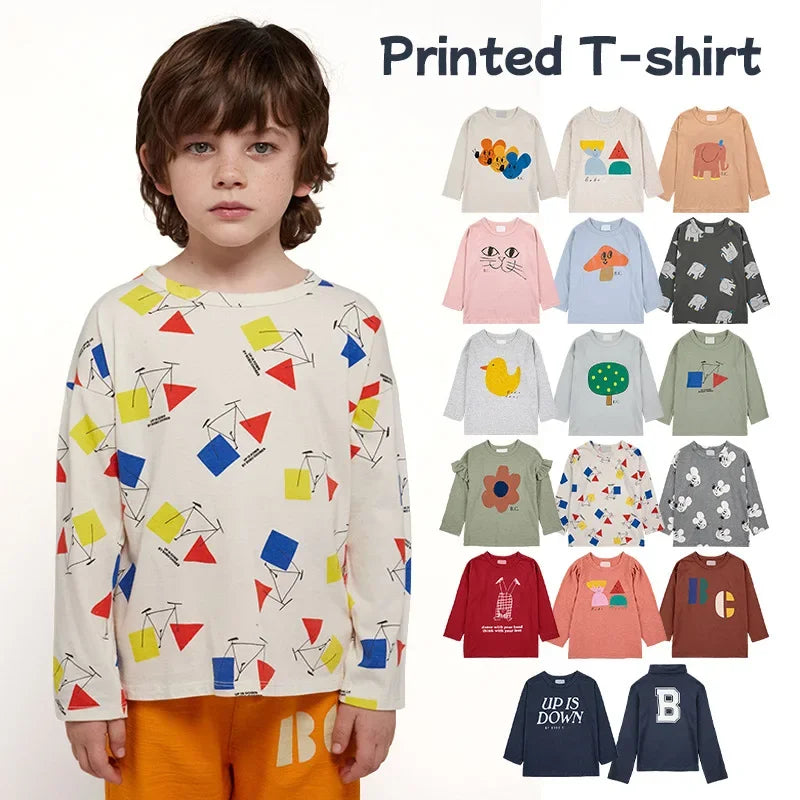 Kids Boys and Girls Trendy Long Sleeve Cool Cartoon Tops childrensterritory