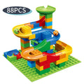 88PCS Small Size DIY Bricks Marble Maze Ball Track Building Blocks