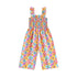 Little Girls Lovely Floral Print Wide Leg Summer Jumpsuit childrensterritory
