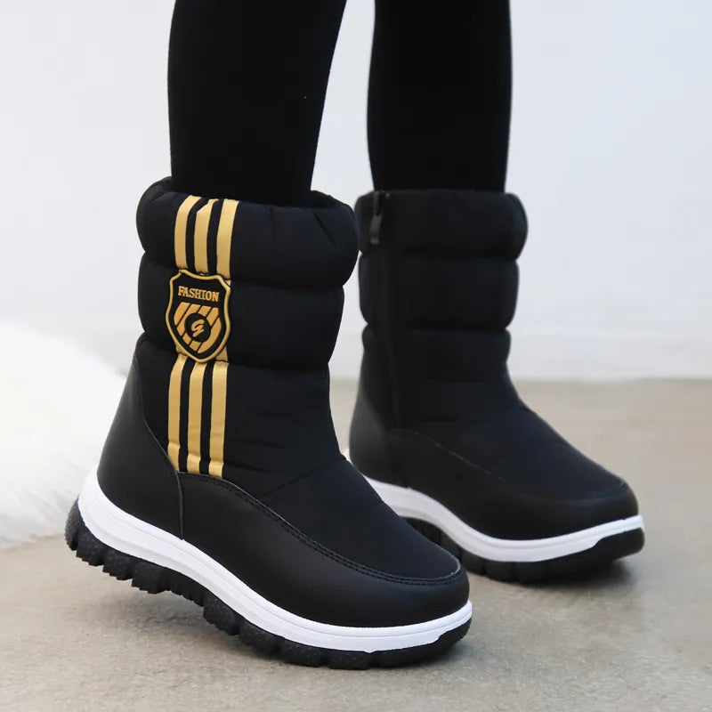 Kids Non-Slip, Waterproof Warm Fur Ankle Boots childrensterritory