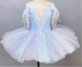 Rainbow Color Sequined Ballet Performance Tutu Skirts for Girls childrensterritory