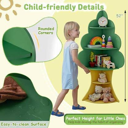 Multi-Functional Tree Design Bookshelf For Kids&
