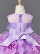 Elegant Lilac Princess Evening Party Dress For Girls childrensterritory