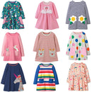 Long-Sleeved Printed Summer Dresses For Girls childrensterritory