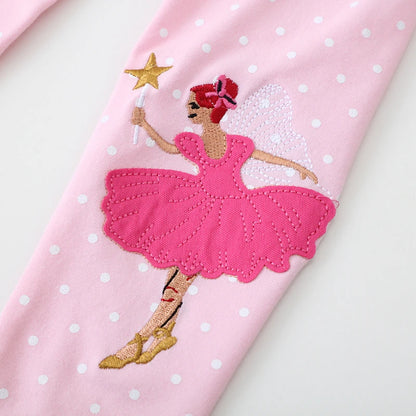 Girls Cartoon Print Colorful Summer Leggings childrensterritory