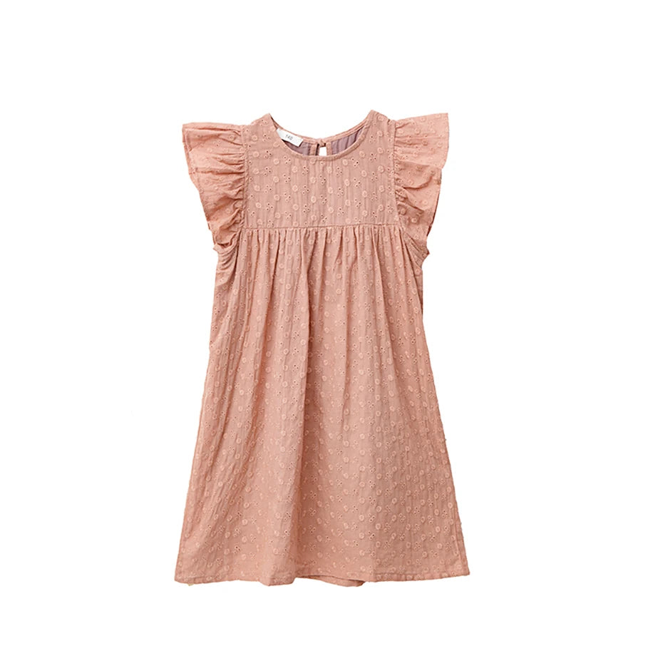 Kids/Teen Girls Floral Pattern Casual Style Dress For Summer