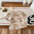 Little Boys Cartoon Print Short Sleeve Summer T-shirts childrensterritory