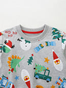 Kids' Long-Sleeved Christmas Print Winter Sweater childrensterritory