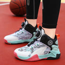 Kids Boys Non-slip No Tie Shoelaces Basketball Sneakers childrensterritory