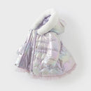 Little Girls White Duck Down Casual Warm Outdoor Parka childrensterritory