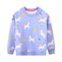 Long Sleeve Cartoon Embroidery Children Girls Sweatshirts childrensterritory