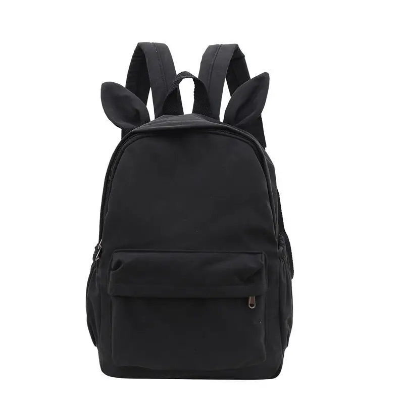 Personalized Solid Color Rabbit School Student Backpacks childrensterritory