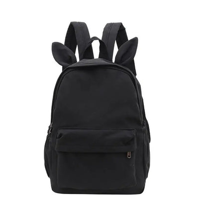 Personalized Solid Color Rabbit School Student Backpacks childrensterritory