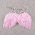 Newborn Photo Props Angel Feather Wings with Leaf Headband childrensterritory