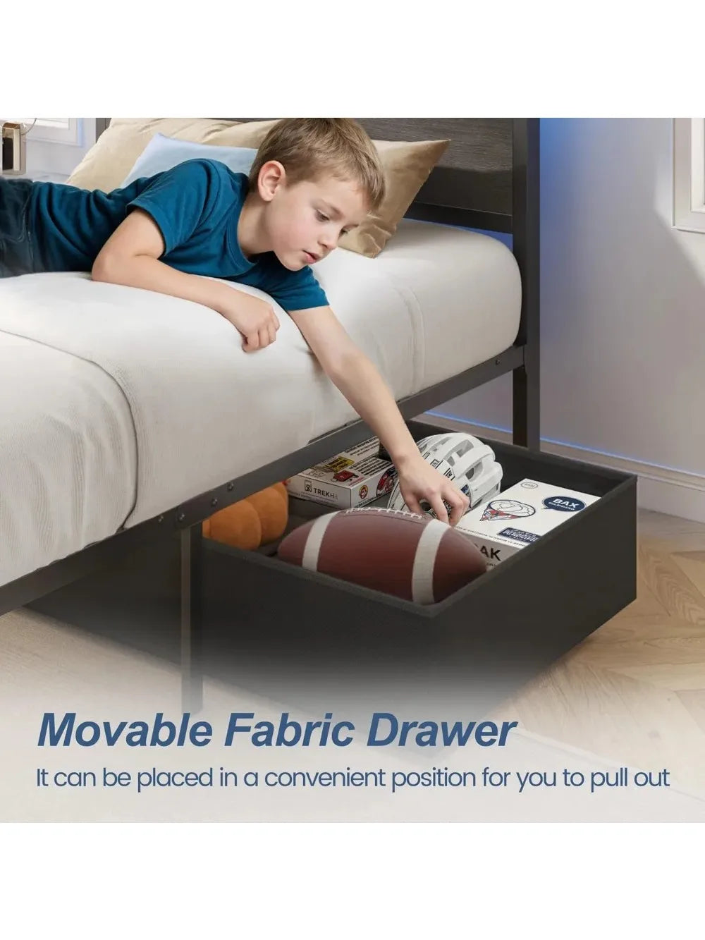 Space-Saving Kids Full Corner Bed Frame with Smart Design