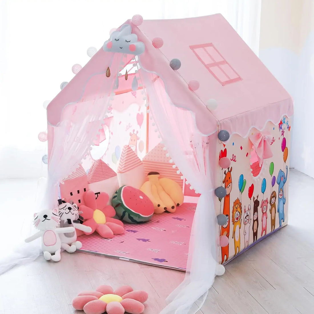 Kids 1.35M Folding Princess Castle/Play House